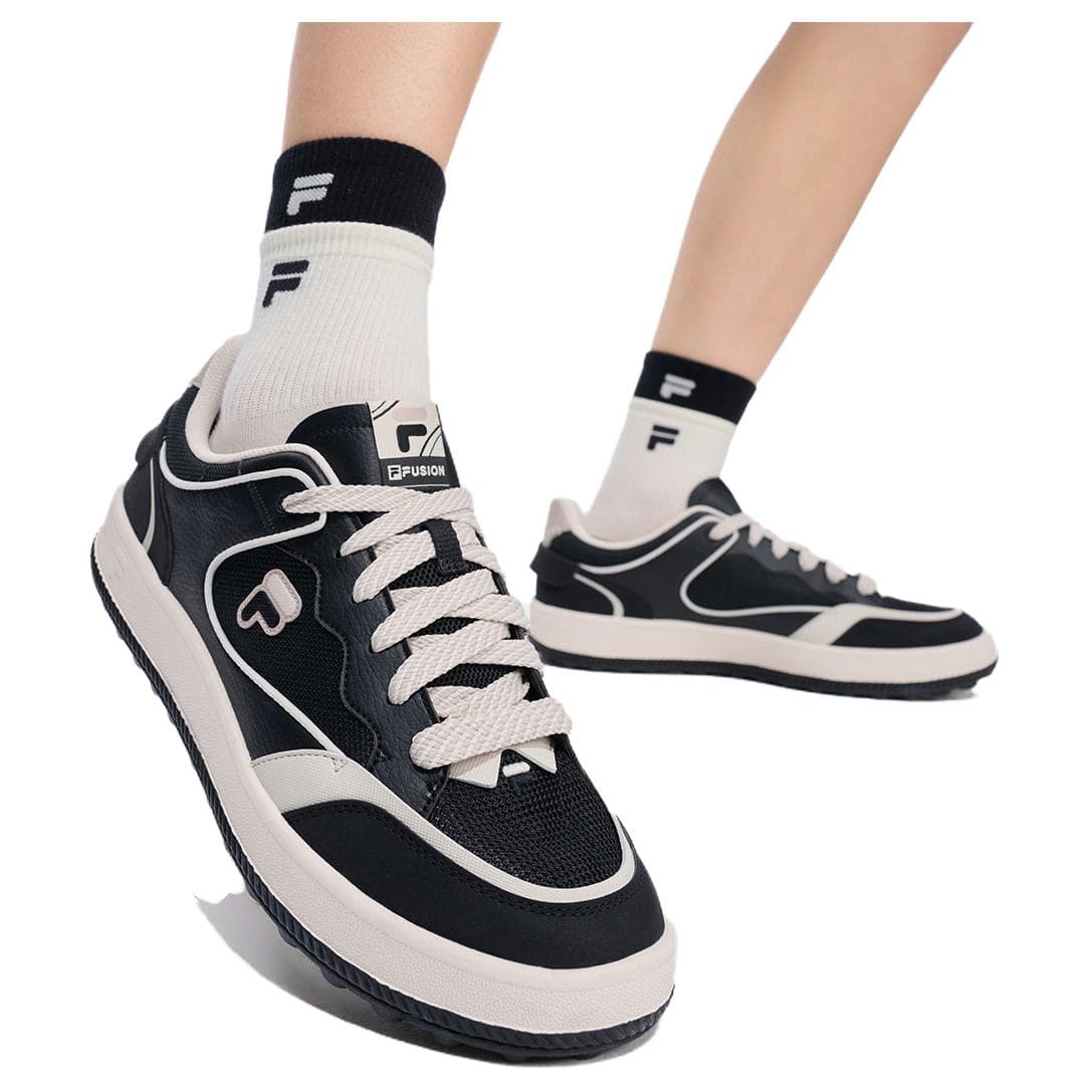 Кроссовки FILA FUSION FUGIO Лоу-топы Скейтборд Обувь Мужской Черный Березово-коричневый - изображение 8