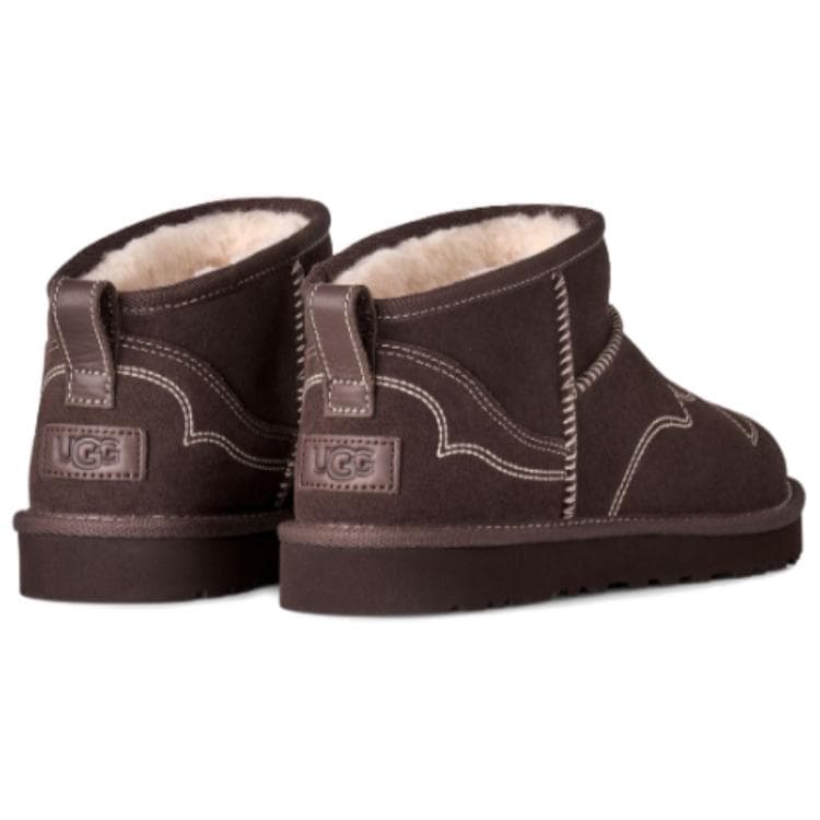 Ботинки зимние UGG Classic Novelty Сноубутсы Burnt Древесный цвет Мужской - изображение 5