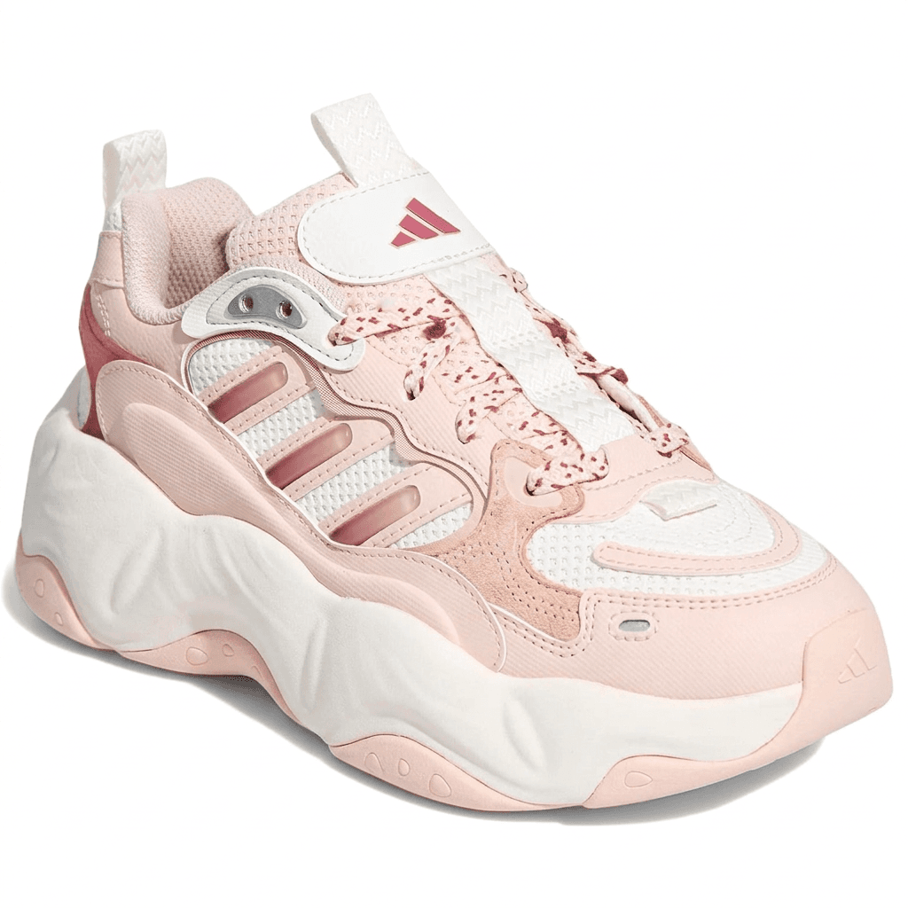 Кроссовки Adidas Vallina Chunky Sneakers Low Top Ярко-белый Кварц Мягкий Красный Женские - изображение 3
