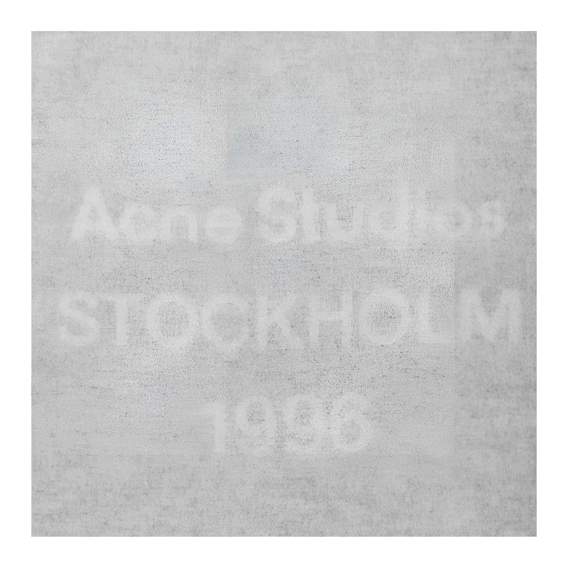 Шарф Acne Studios Логотип бренда Вязаные шарфы из шерсти Мужской Светло-серый Белый - изображение 3