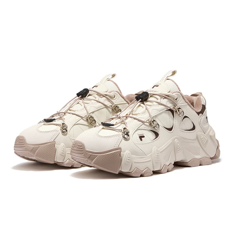 Кроссовки FILA FUSION Exocet Ii массивные кроссовки Low Top винтажный белый кофейный женский - изображение 3