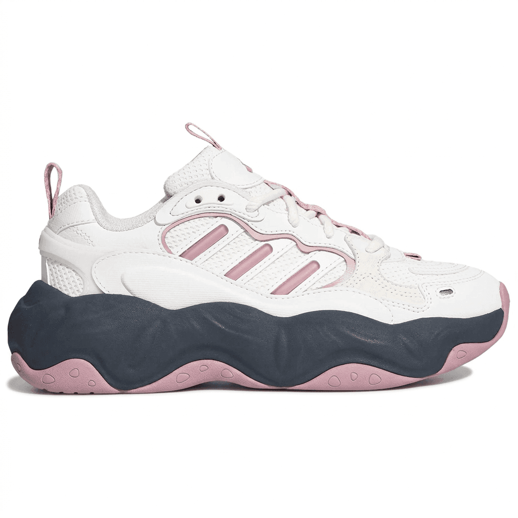 Кроссовки Adidas Vallina массивные кроссовки Low Top Ярко-белый Темно-серый Розовый Женские - изображение 2
