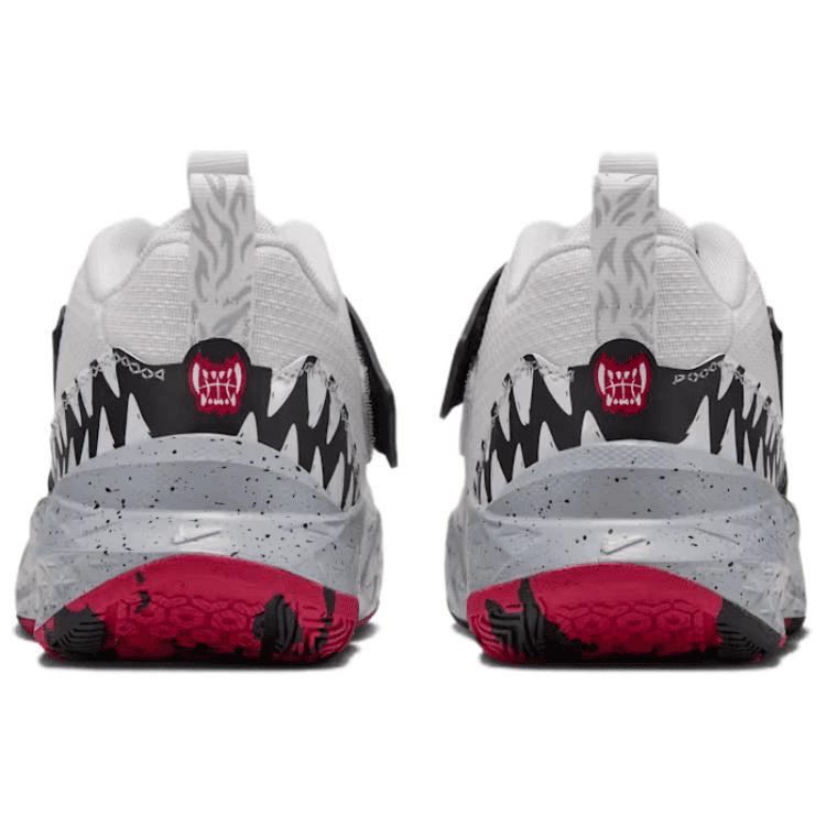 Кроссовки для баскетбола NIKE Team Hustle D 12 Детские баскетбольные кроссовки Низкий Топ PEAK Белый Волчий Серый Черный Университетский Красный Kids - изображение 5