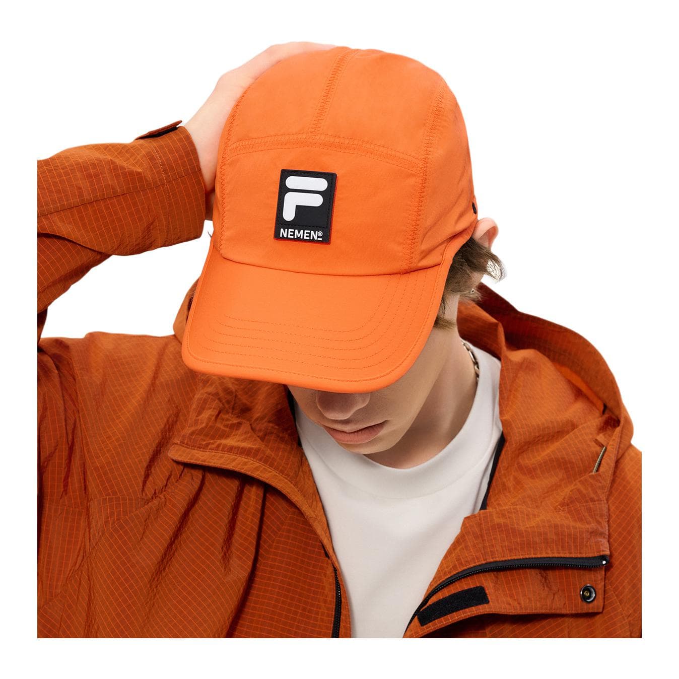 Кепка FILA FUSION NEMEN Полиамид Полиэстер Волокно Кепки Унисекс Оранжевый - изображение 3