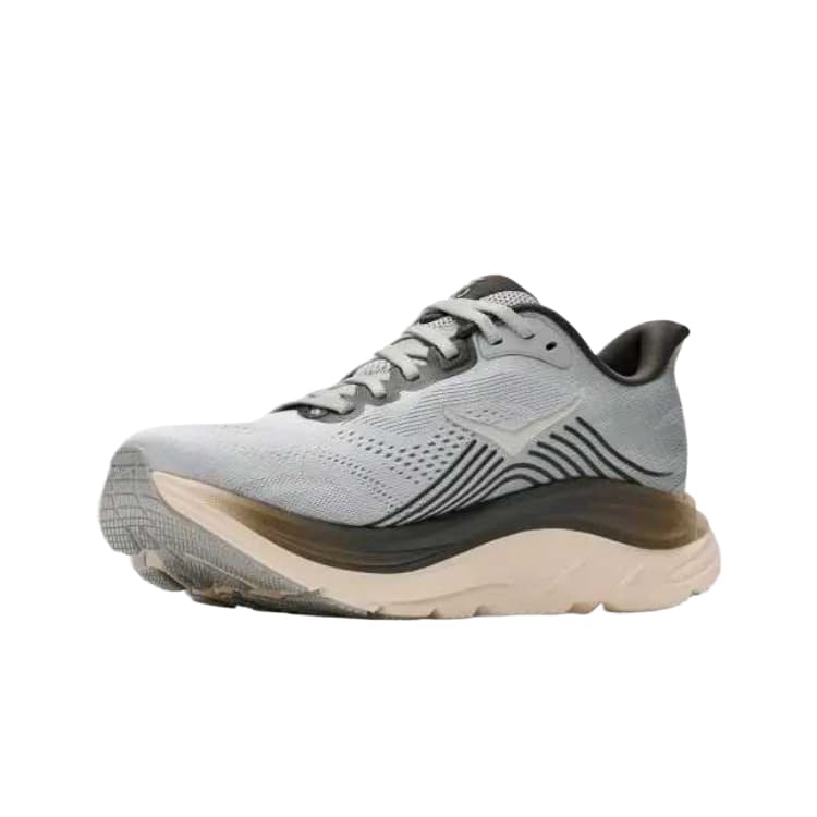 Кроссовки для бега HOKA ONE ONE CLIFTON 11 Беговые кроссовки Низкий Топ Stardust Серый Элегантный Каменный Белый Женские - изображение 3