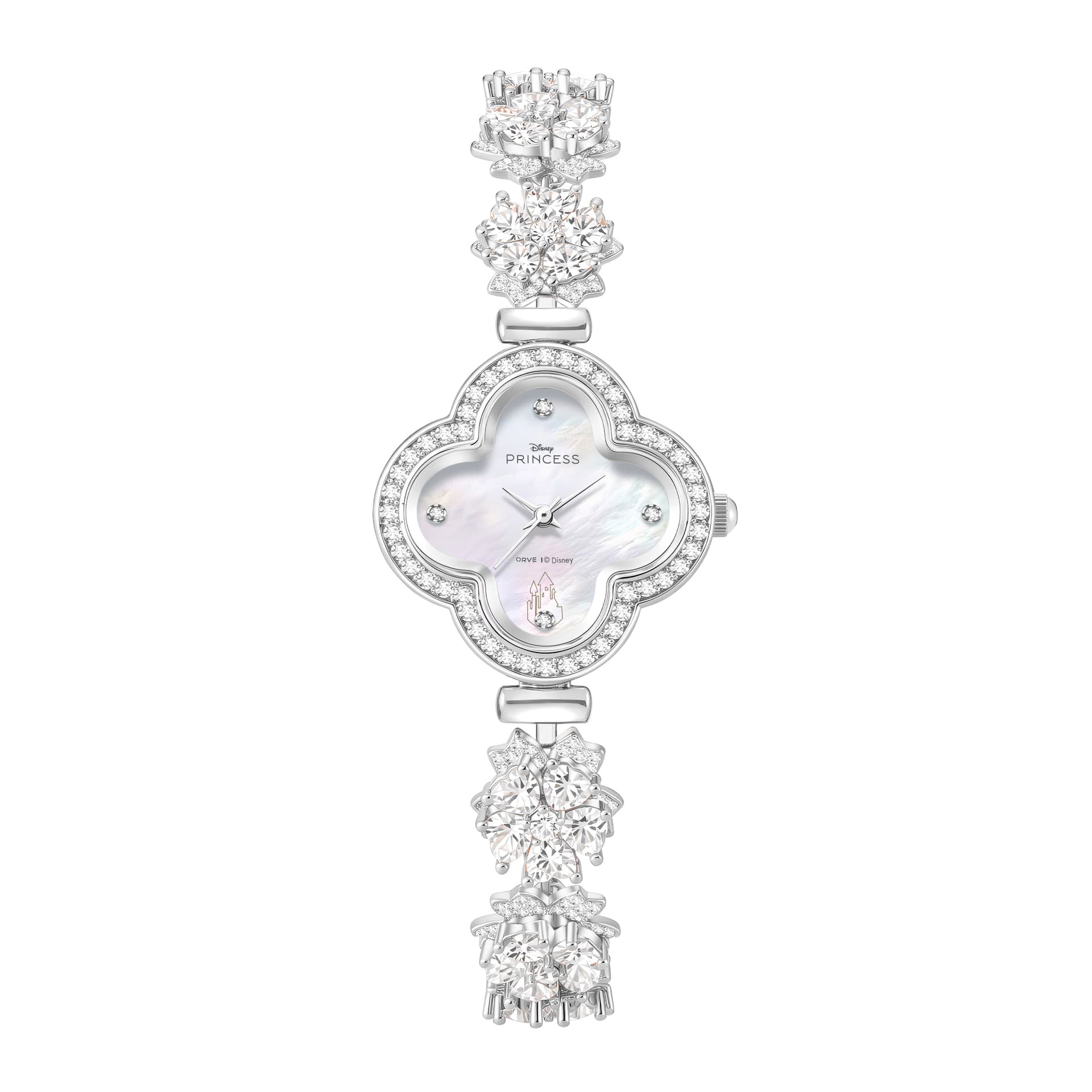 Часы Диснеевские принцессы Кварцевый механизм Металл Шнуровка Watch Women's Watch Розовый Циферблат часов - изображение 1