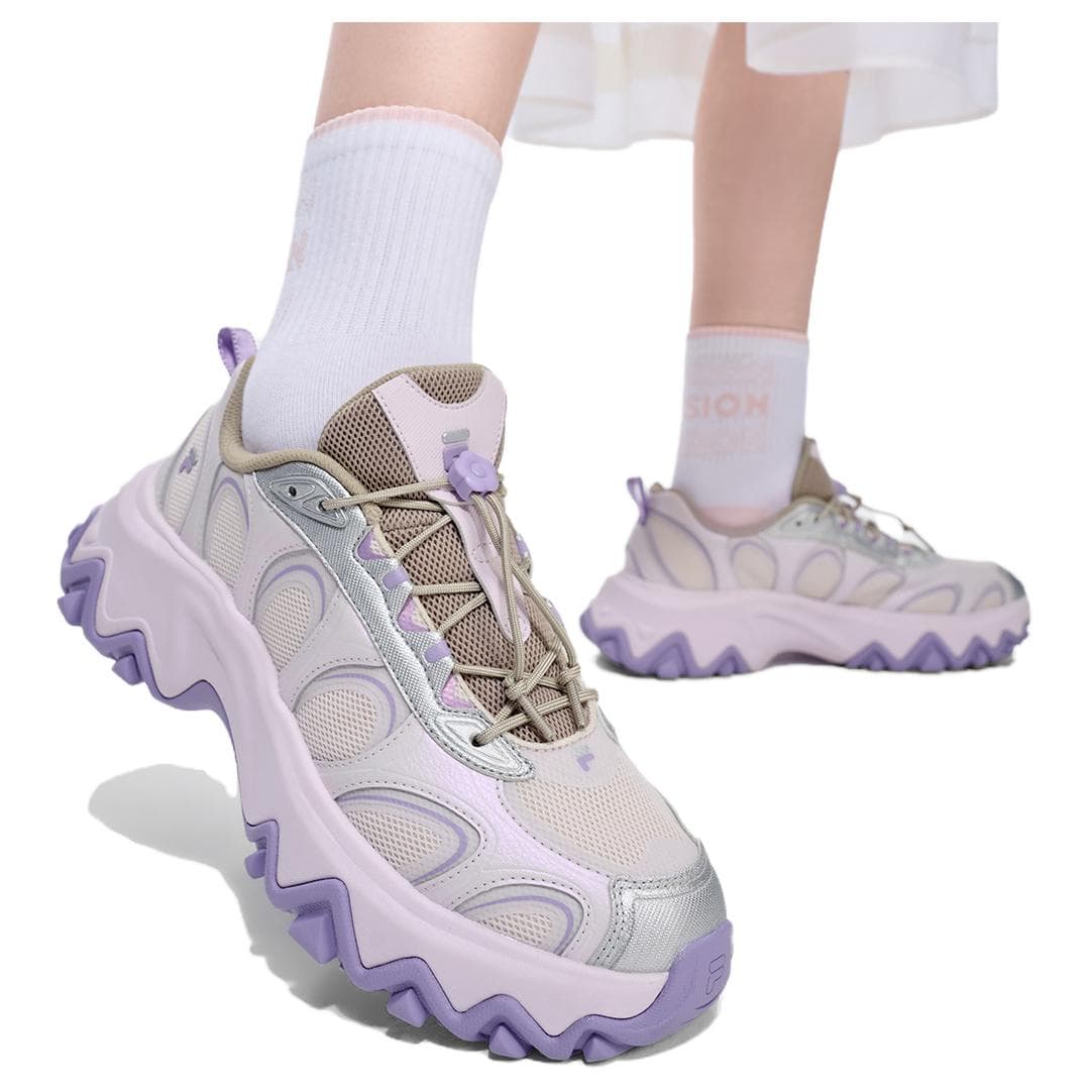 Кроссовки FILA FUSION Lilia Массивные кроссовки Низкий Топ Белый Песочный Серый Космический Серебристый Женские - изображение 8