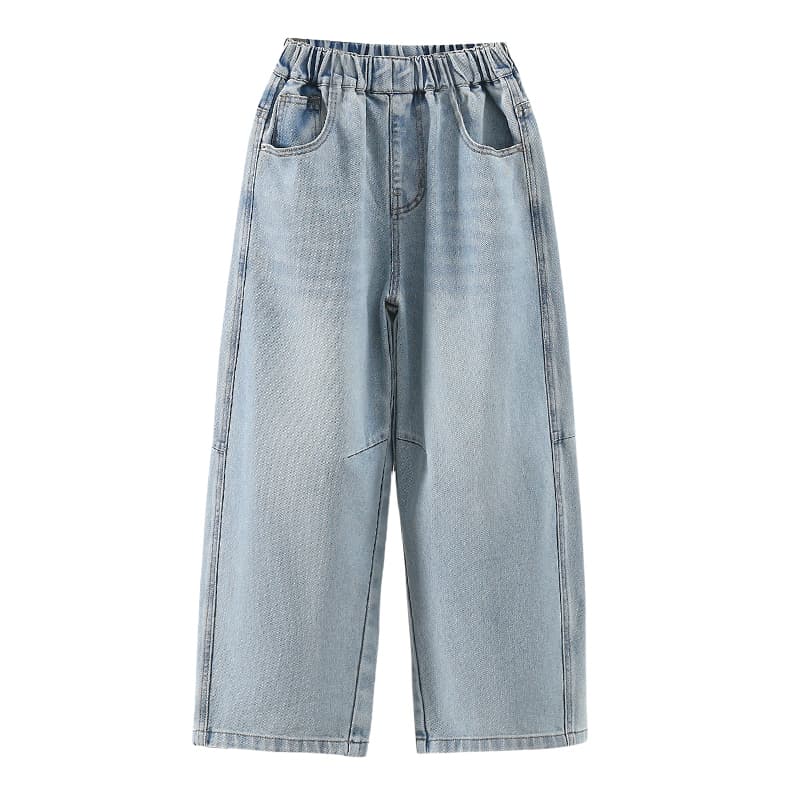 SHIBU 2617 Стиль Карман Бант Hot Фиксированный Стразы Банановые шорты Синий Kids Джинсы - изображение 1