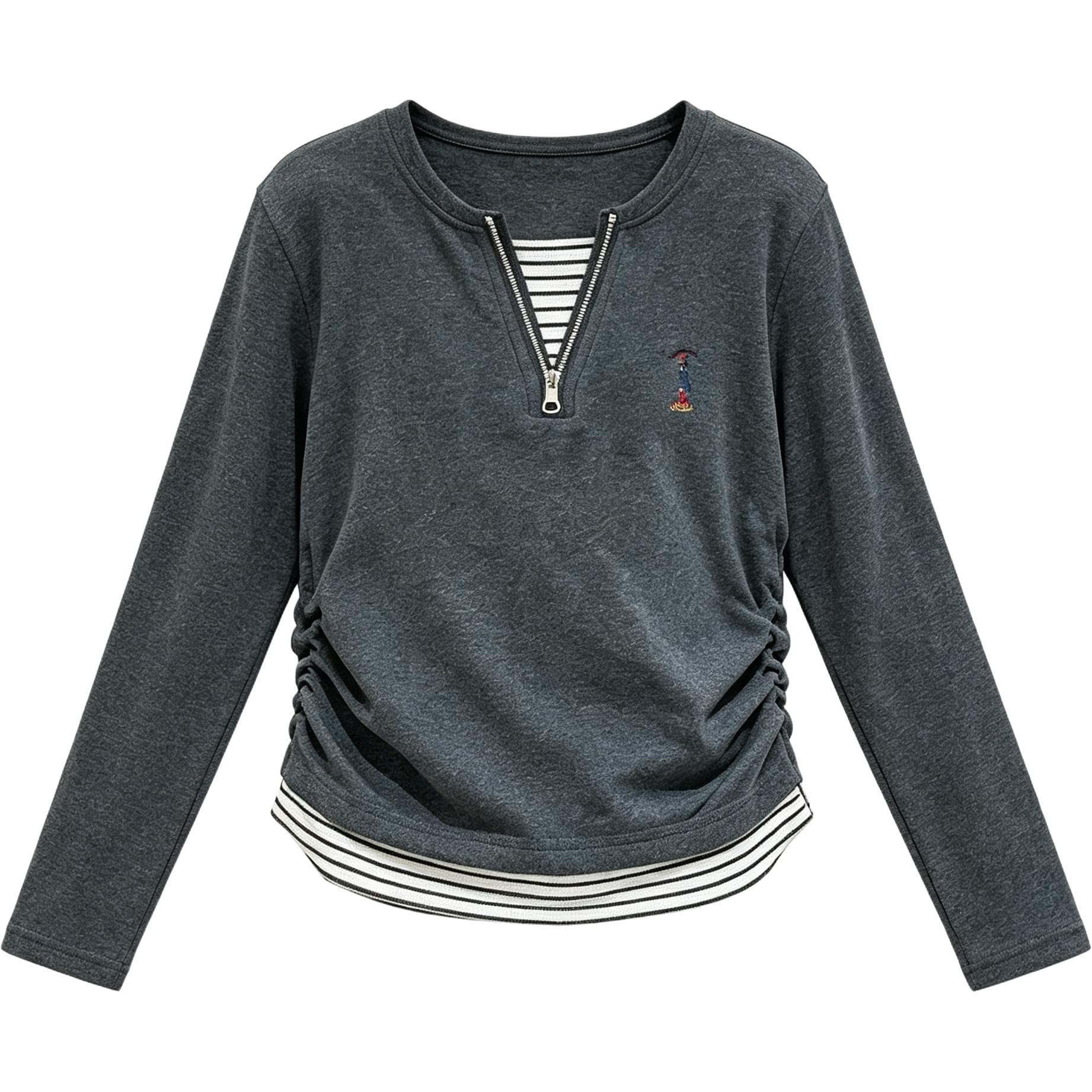 Кофта SHIBU 79089 Mock Двухкомпонентный Топ Kids Свитшоты - изображение 1