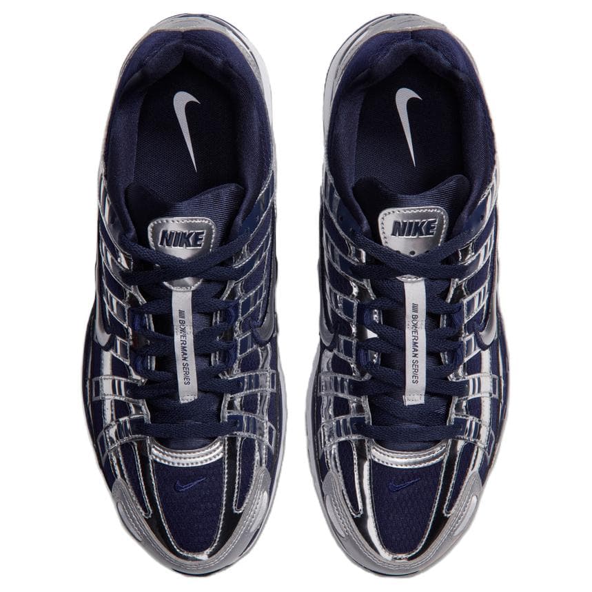 Кроссовки для бега NIKE P 6000 Беговые кроссовки Low Топ Синий и серебристый Мужской - изображение 3