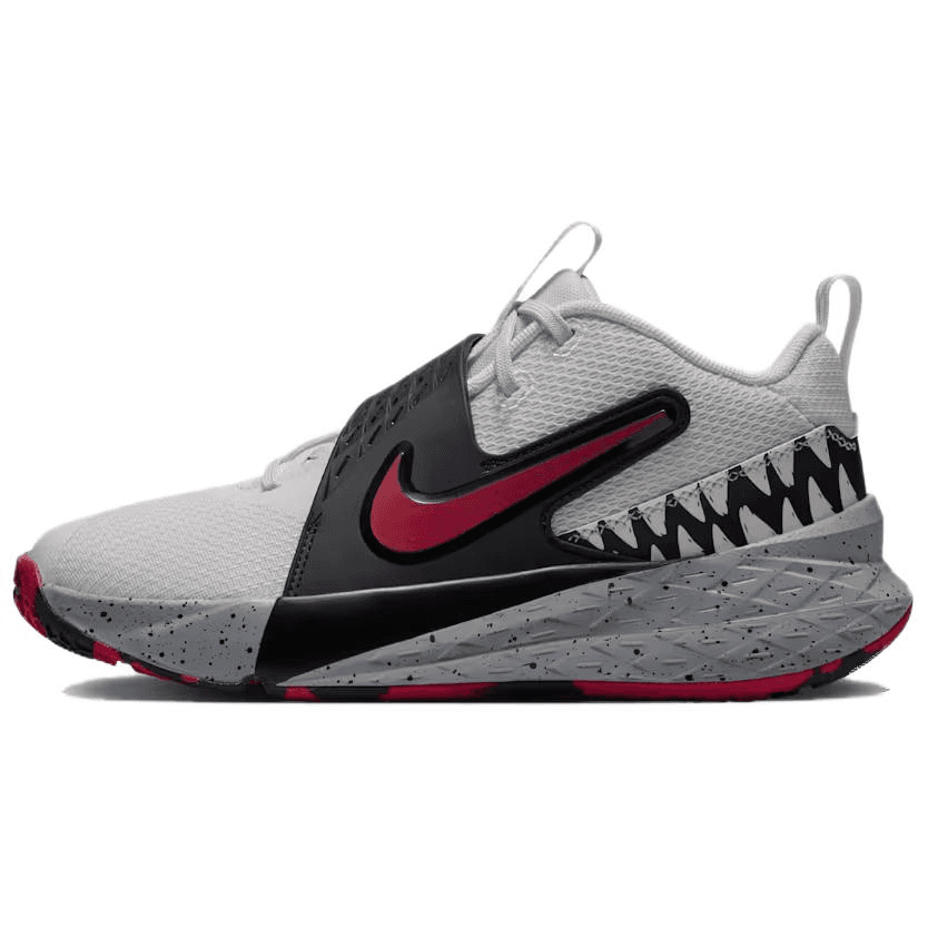 Кроссовки для баскетбола NIKE Team Hustle D 12 Детские баскетбольные кроссовки Низкий Топ PEAK Белый Волчий Серый Черный Университетский Красный Kids - изображение 1