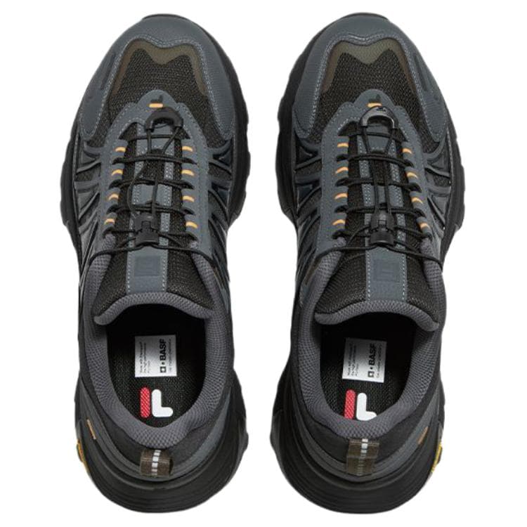 Кроссовки FILA FUSION COMO Y Уличная обувь Low Топ Черный Теневой черный Серый Мужской - изображение 4