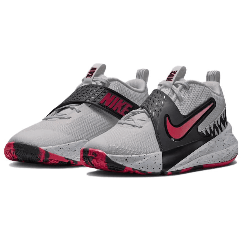 Кроссовки для баскетбола NIKE Team Hustle D 12 Детские баскетбольные кроссовки Низкий Топ PEAK Белый Волчий Серый Черный Университетский Красный Kids - изображение 3