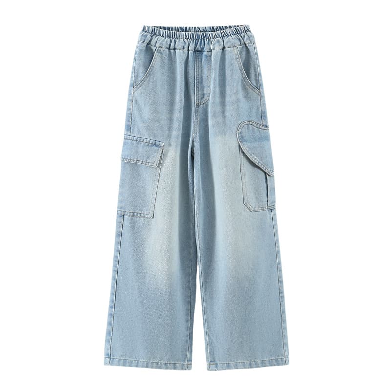 SHIBU 2614 Styles Сердце Карман Брюки карго Светло-синий Kids Джинсы - изображение 1