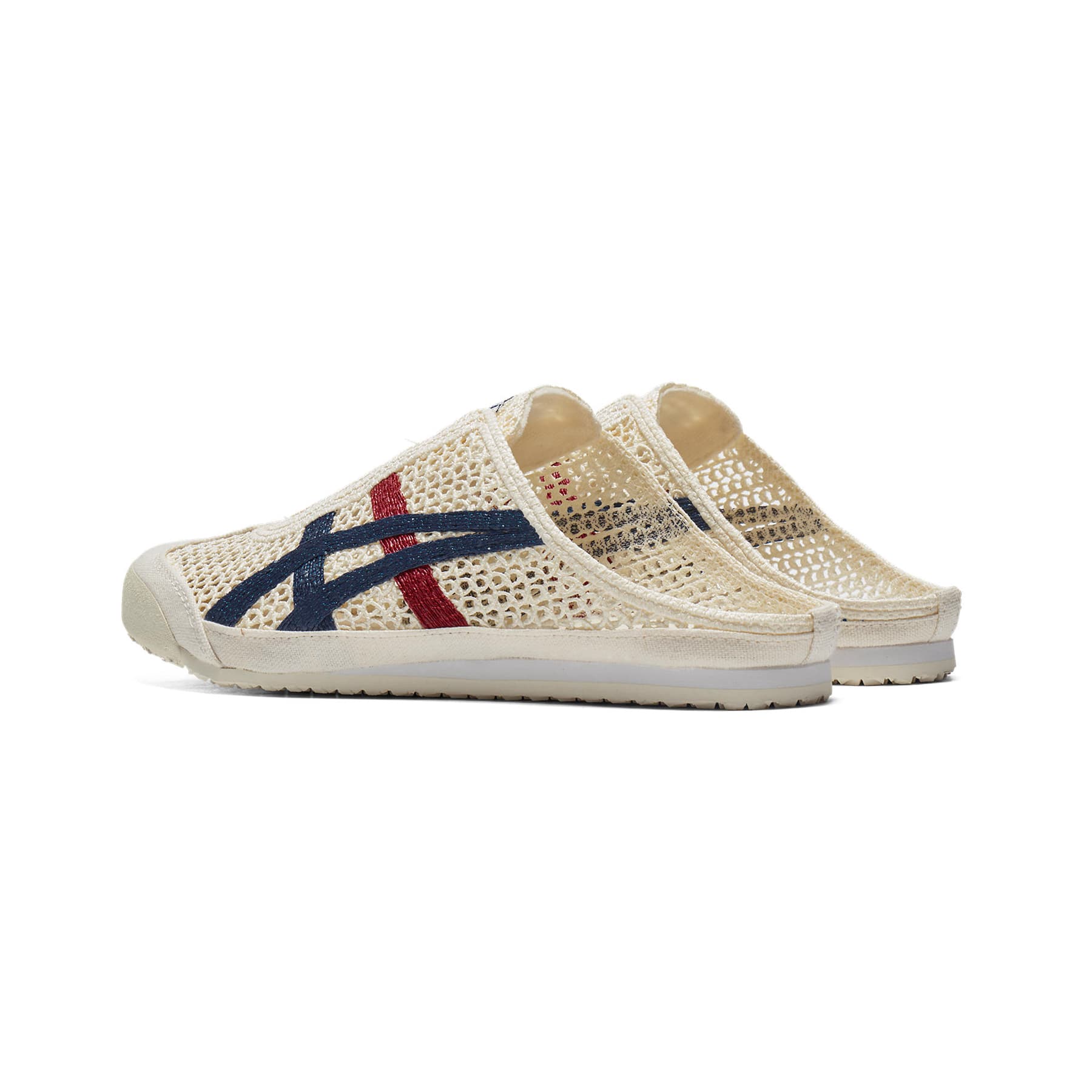 Сандалии Onitsuka Tiger MEXICO 66 SABOT Закрытые тапочки Унисекс Бежевый синий - изображение 4