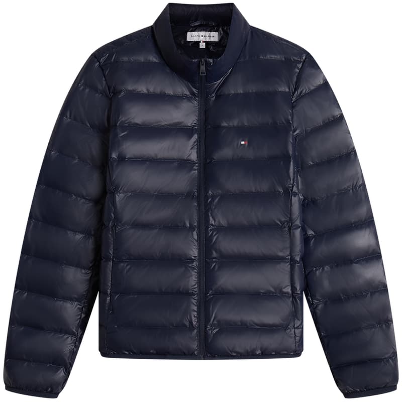 Пуховик Tommy Hilfiger Темно-синий C1G Женские Пуховики - изображение 4