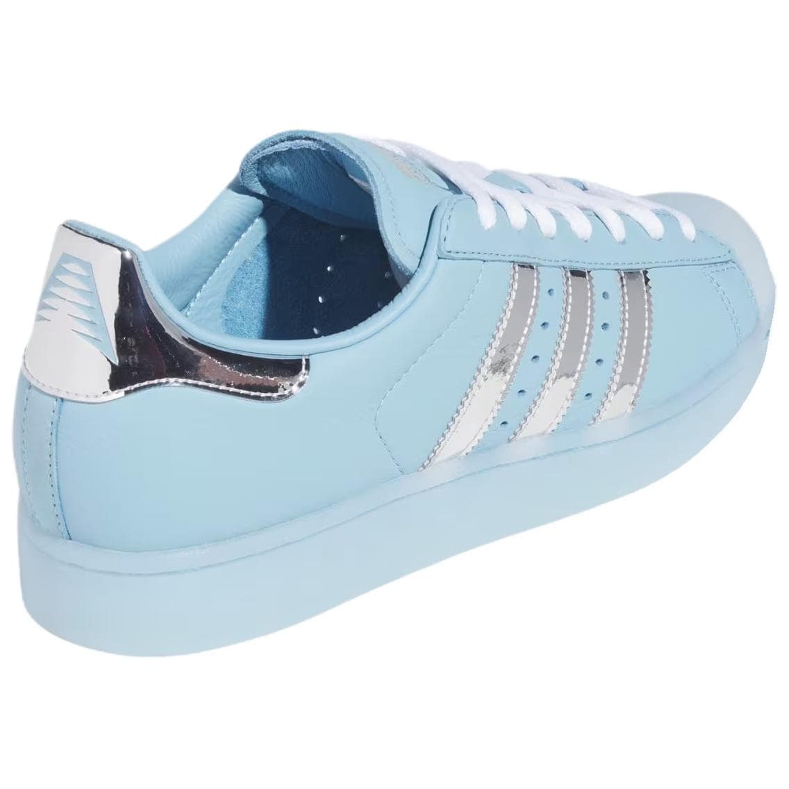 Кроссовки Adidas SUPERSTAR 2 Скейтборд Кроссовки Низкий Топ Прозрачный Синий Технологический Серый Металлик Облачный Белый Унисекс - изображение 3