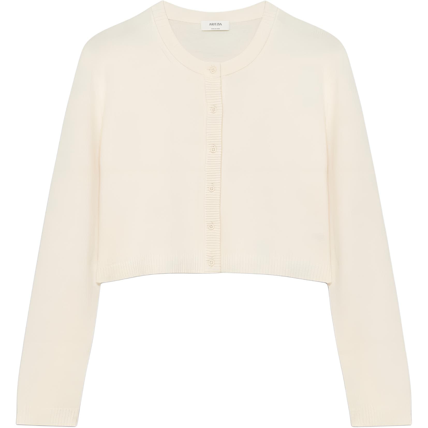 ARITZIA Плюшевый кардиган с круглым узором свободного кроя средней длины плюшевый круглый узор свитер женский - изображение 1