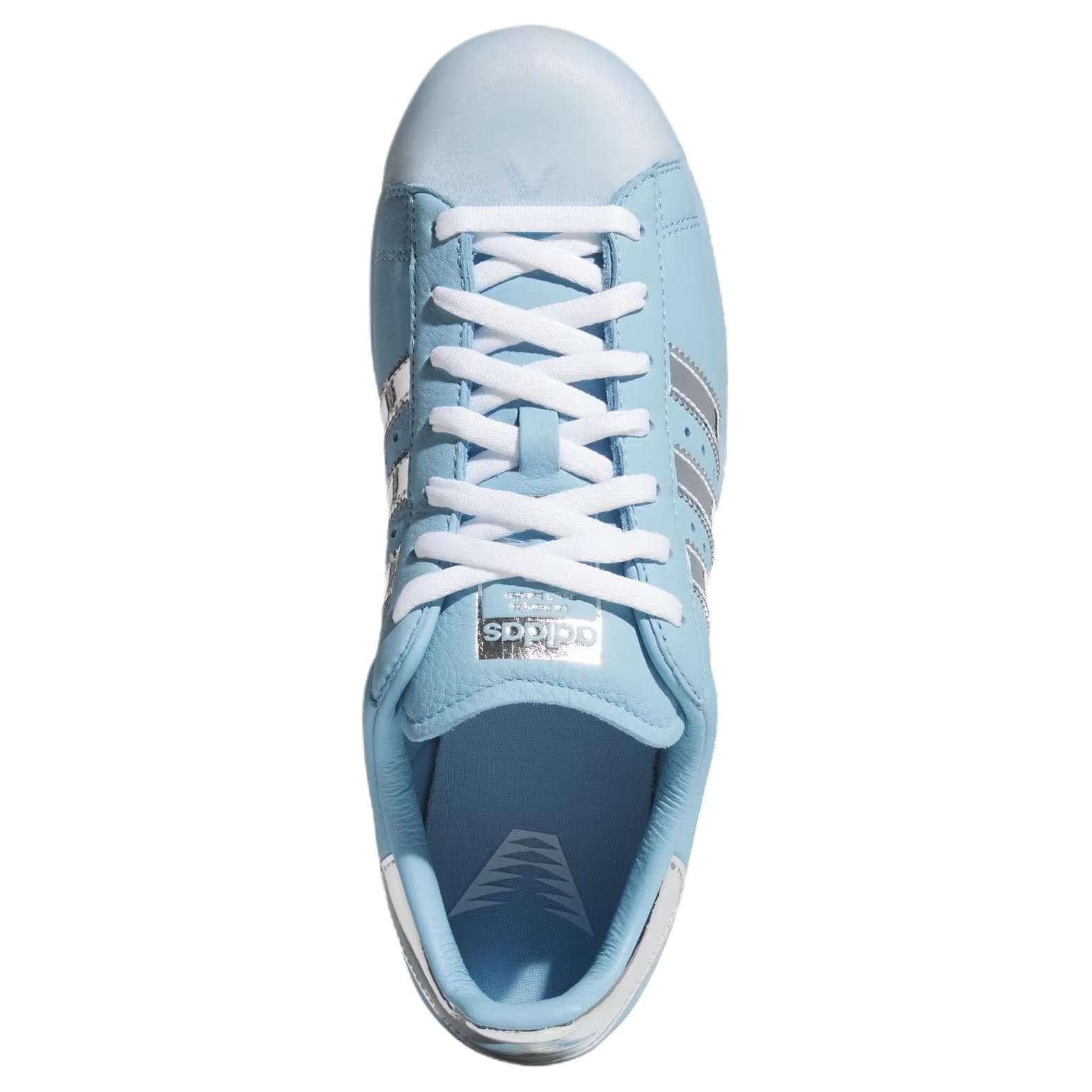 Кроссовки Adidas SUPERSTAR 2 Скейтборд Кроссовки Низкий Топ Прозрачный Синий Технологический Серый Металлик Облачный Белый Унисекс - изображение 4