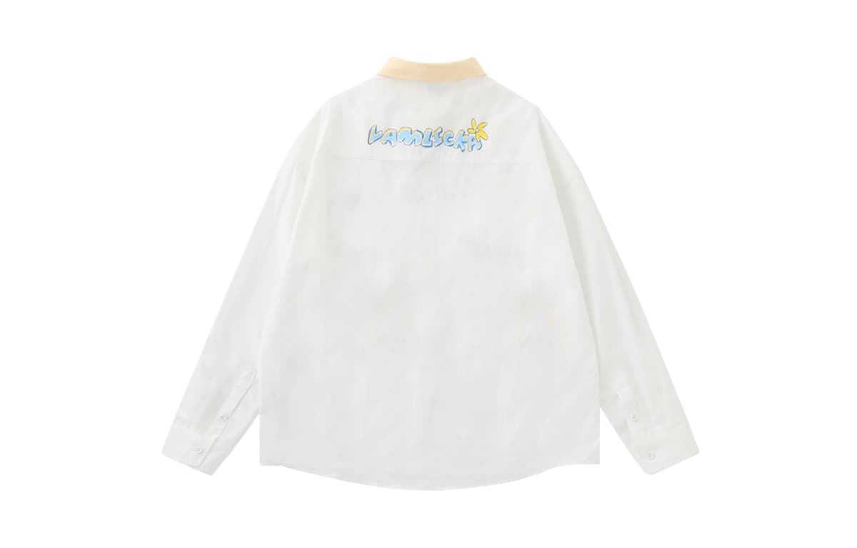 Рубашка LAMLICKA Длинный Sleeved Рубашка Мужской - изображение 2