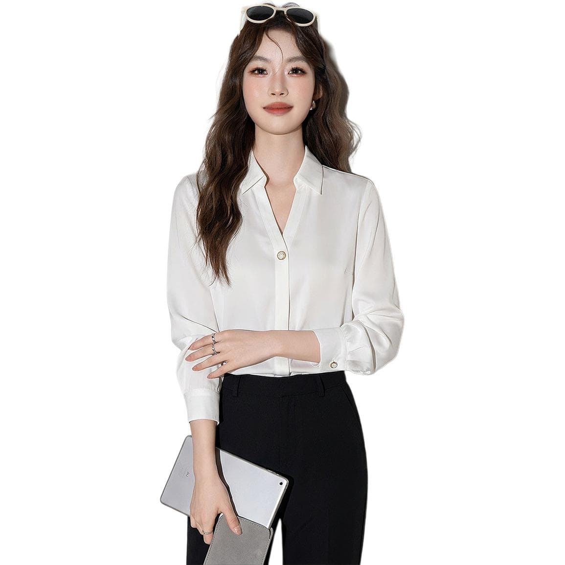 Блузка JEANSWEST Белый Женские Рубашки - изображение 1