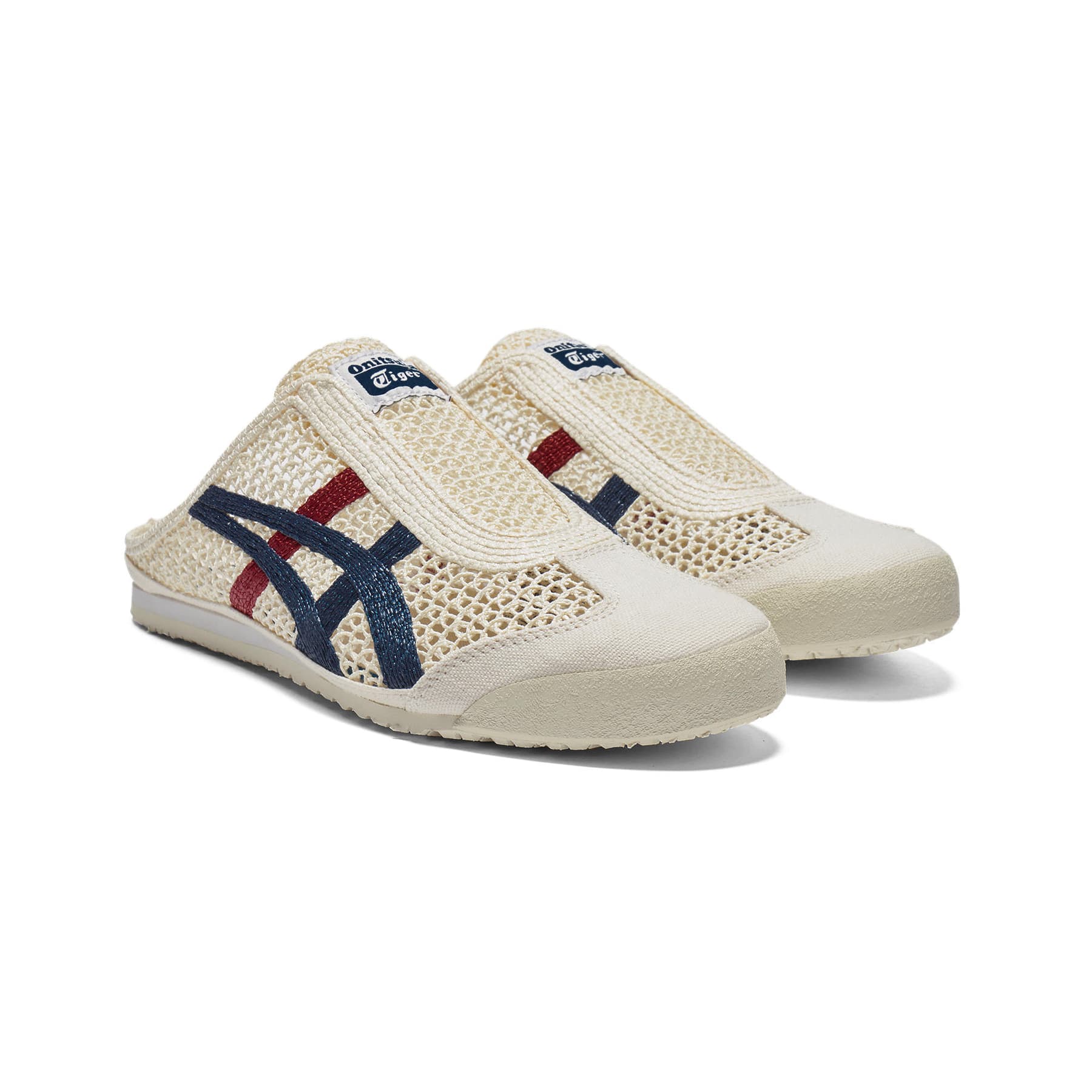 Сандалии Onitsuka Tiger MEXICO 66 SABOT Закрытые тапочки Унисекс Бежевый синий - изображение 3