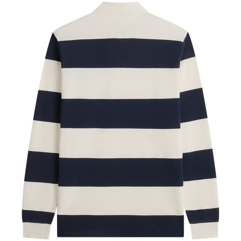 Поло Tommy Hilfiger Сине-белые полоски 0FA Мужская рубашка-поло - изображение 3