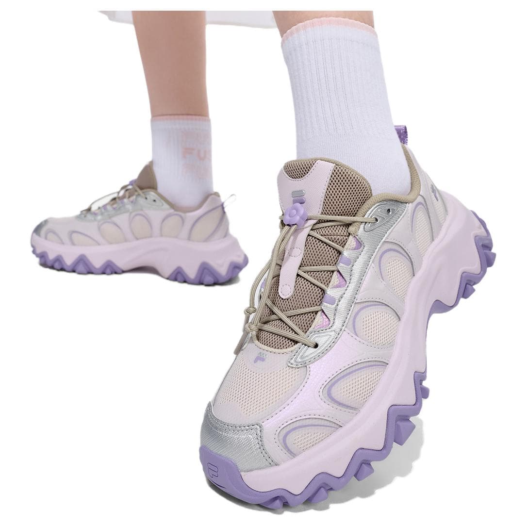 Кроссовки FILA FUSION Lilia Массивные кроссовки Низкий Топ Белый Песочный Серый Космический Серебристый Женские - изображение 7