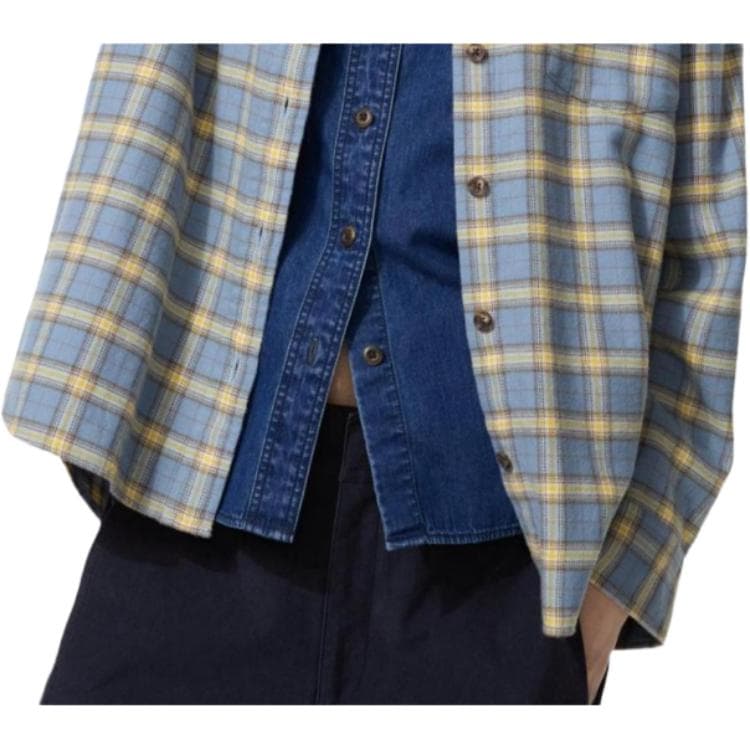 Блузка UNIQLO Небесно-голубые Женские Рубашки - изображение 4
