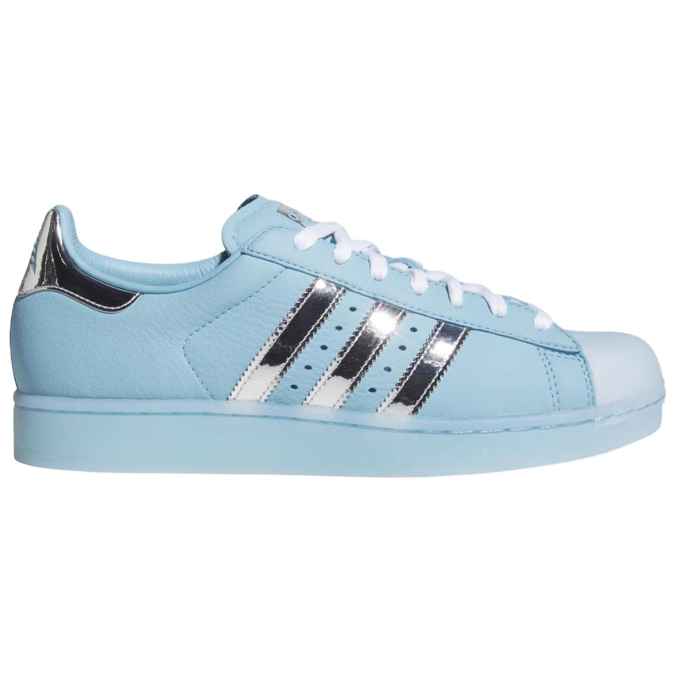 Кроссовки Adidas SUPERSTAR 2 Скейтборд Кроссовки Низкий Топ Прозрачный Синий Технологический Серый Металлик Облачный Белый Унисекс - изображение 2