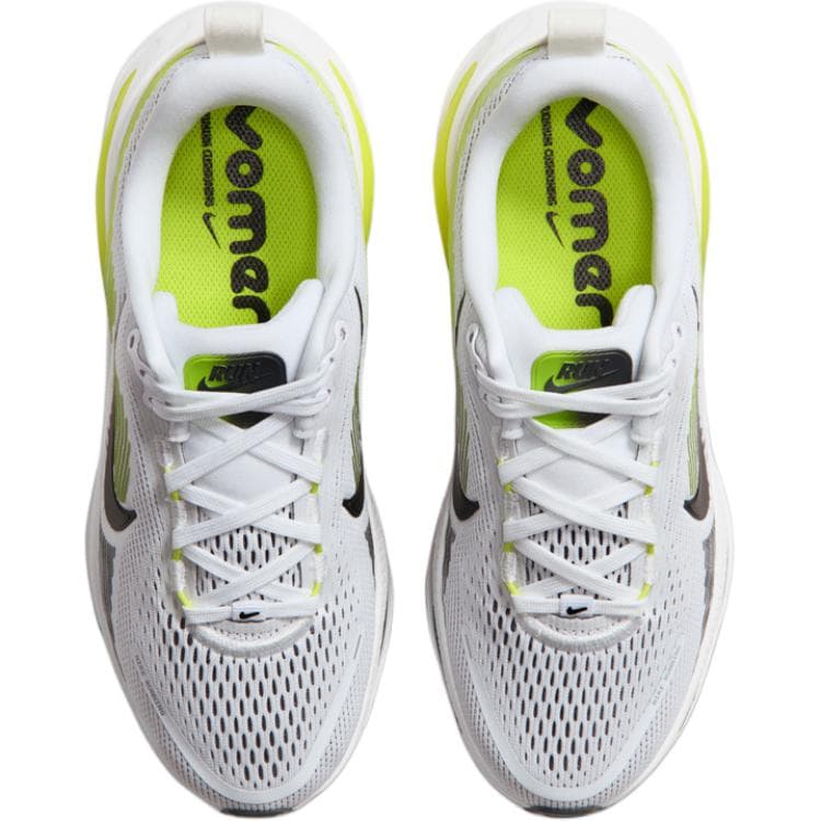 Кроссовки NIKE Vomero 18 Детские беговые кроссовки Low Топ Черный белый зеленый Kids - изображение 4