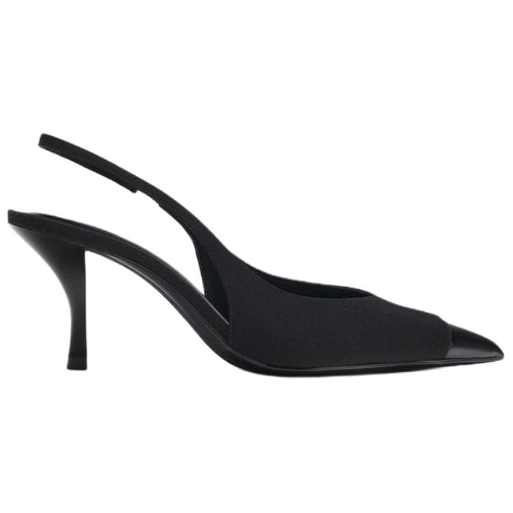 Туфли zara Высокие каблуки Low Топ Черный Женские - изображение 2