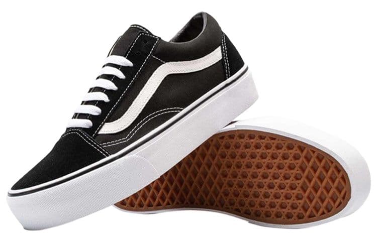 Кроссовки Vans Old Skool Platform Black White - изображение 6