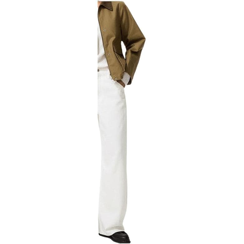 Штаны UNIQLO SS26 482280 00 Белый Унисекс Джинсы - изображение 2