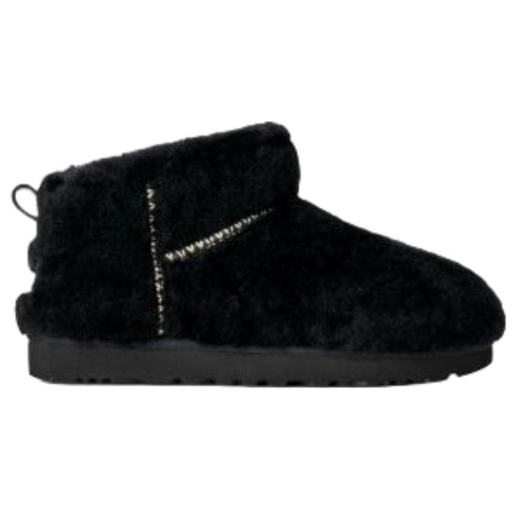 Ботинки зимние ugg Classic Novelty Сноубутсы Черный Женские - изображение 2