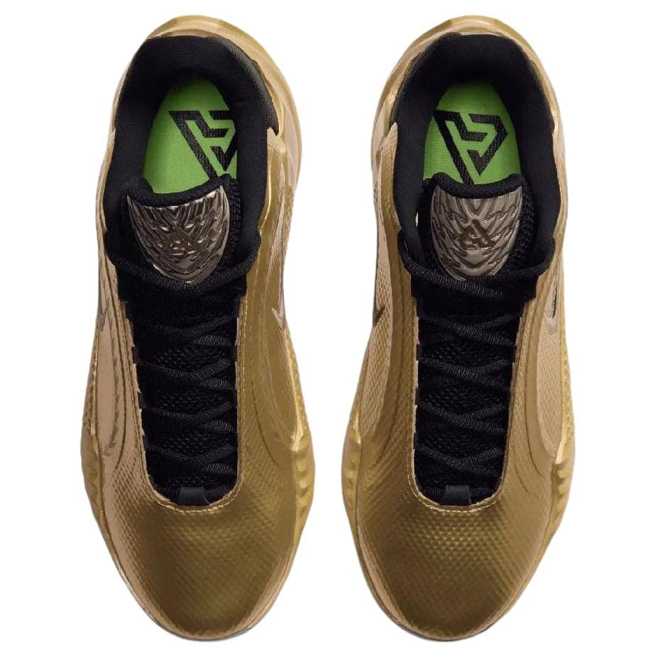 Кроссовки для баскетбола NIKE Giannis Freak 8 Баскетбольные кроссовки Low Топ Золото-черный Унисекс - изображение 4