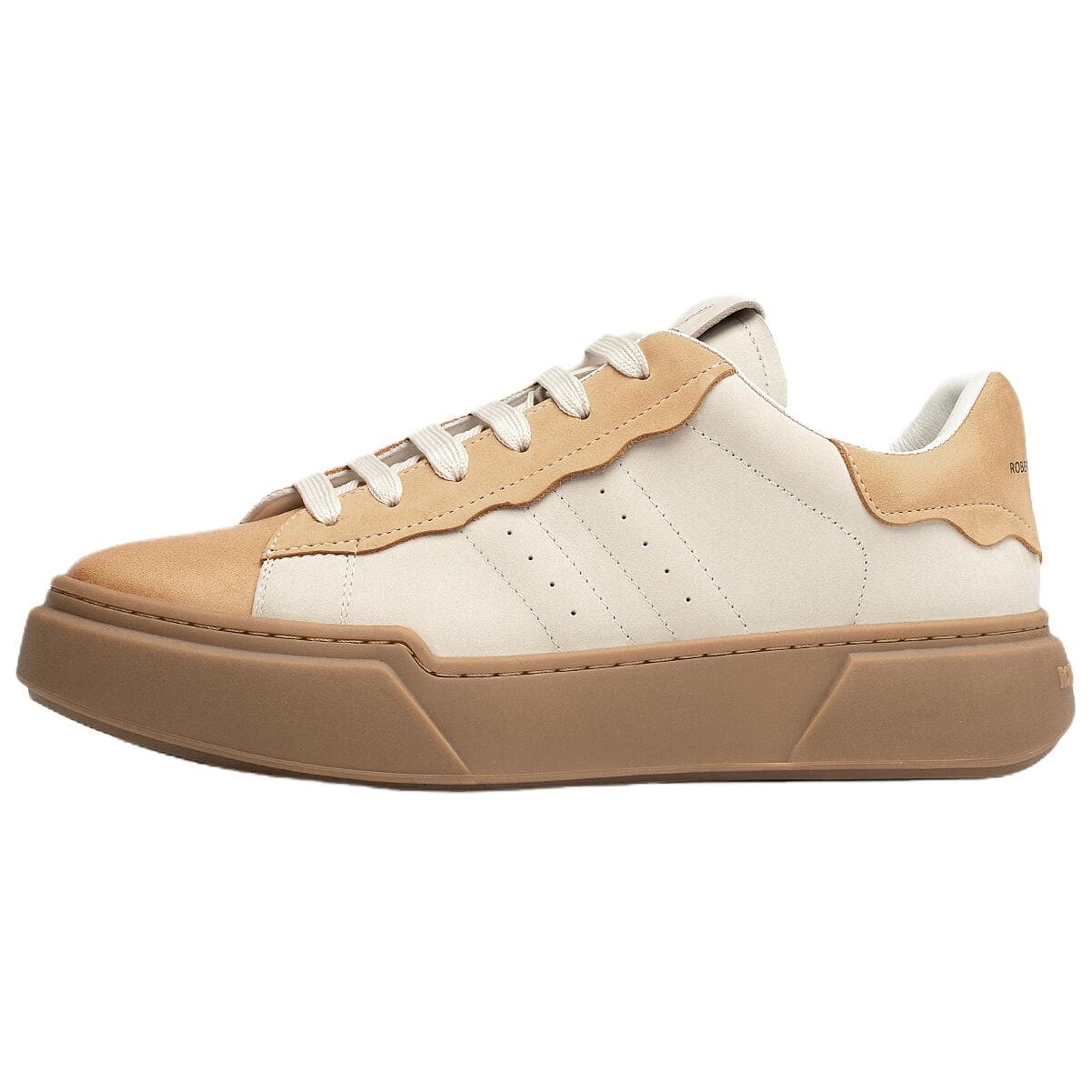 Кроссовки Roberta Di Camerino Skate Shoes Low Top Ecru Brown Men's - изображение 1