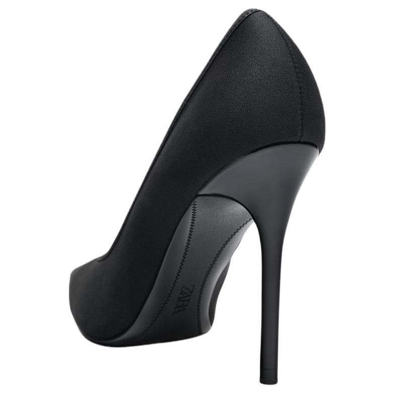 Туфли zara Высокие каблуки Low Топ Черный Женские - изображение 4