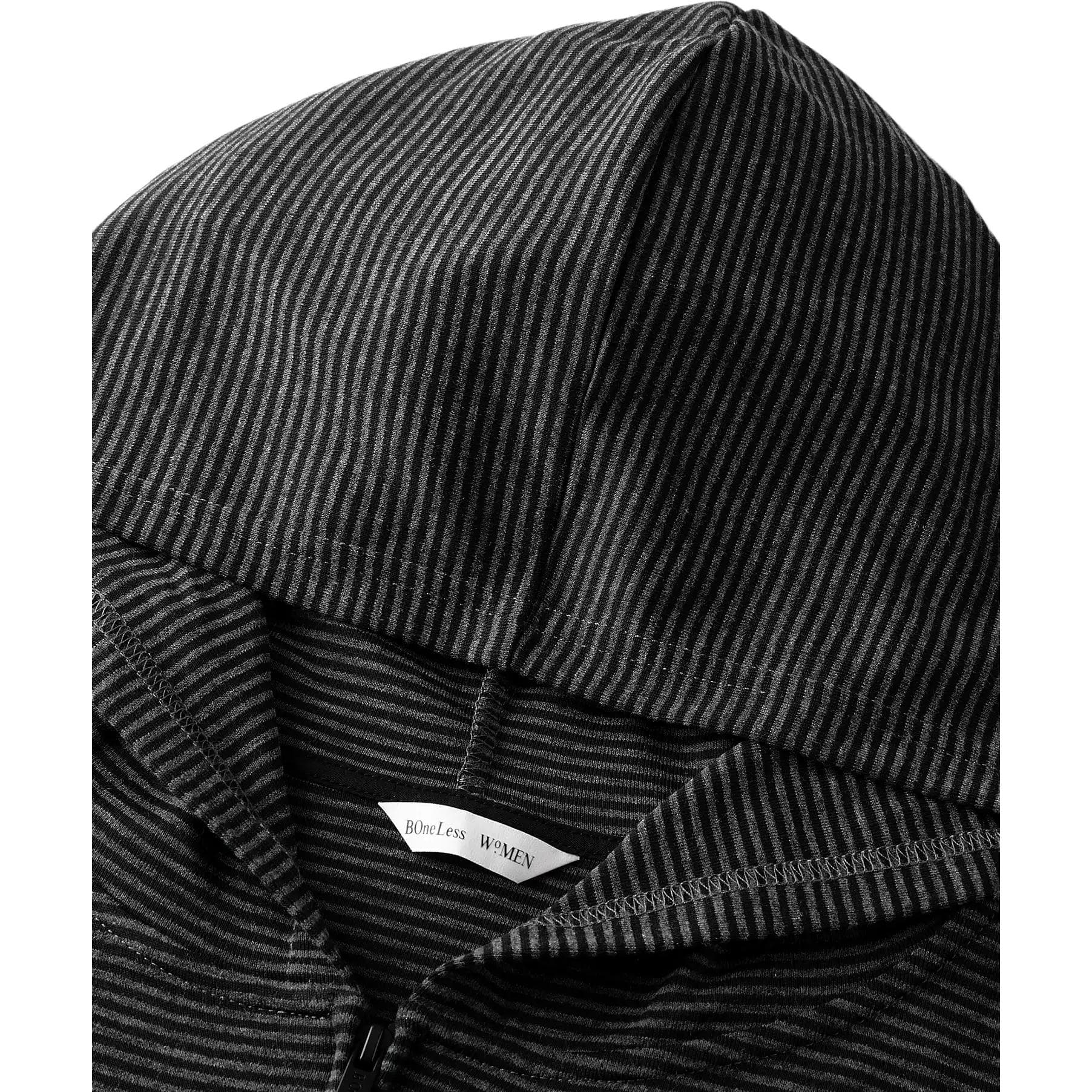 Худи BONELESS BLACK Полосы Женские Толстовки - изображение 3
