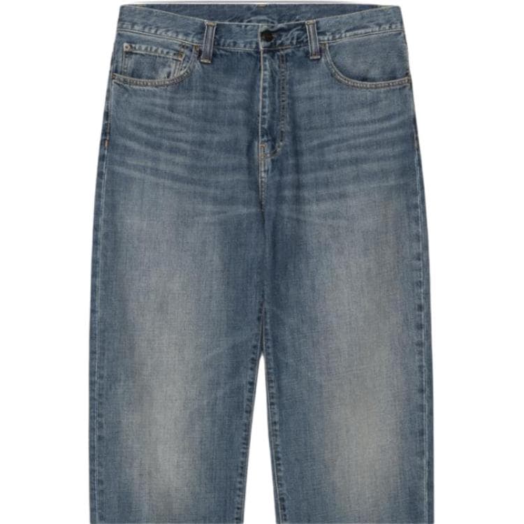 Штаны Carhartt WIP Aaron Брюки Темно-синие джинсы Мужские - изображение 4