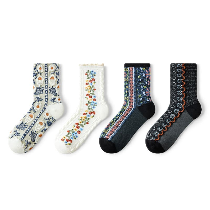 Носки PRIMEET Arts Relief 4 Pack Женские Носки Crew - изображение 1