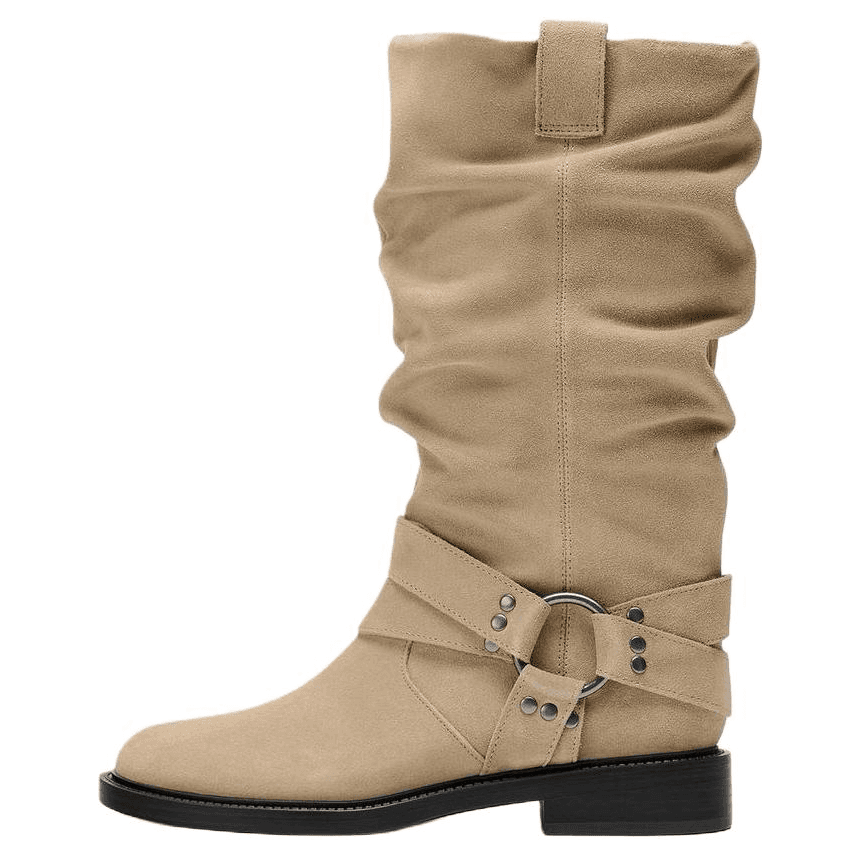 Ботинки zara Колено High Ботинки Тауповый Женские - изображение 1
