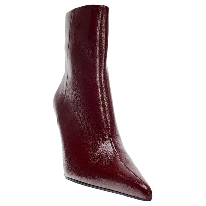 Сапоги zara Ботильоны Коричнево-красный Женские - изображение 3