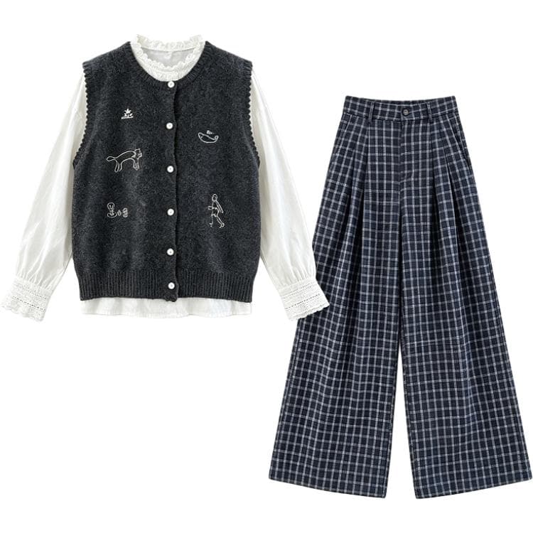 SHIBU 79053 THREE Комплект волшебных цветов Kids Повседневный Спортивный костюм Наборы - изображение 1