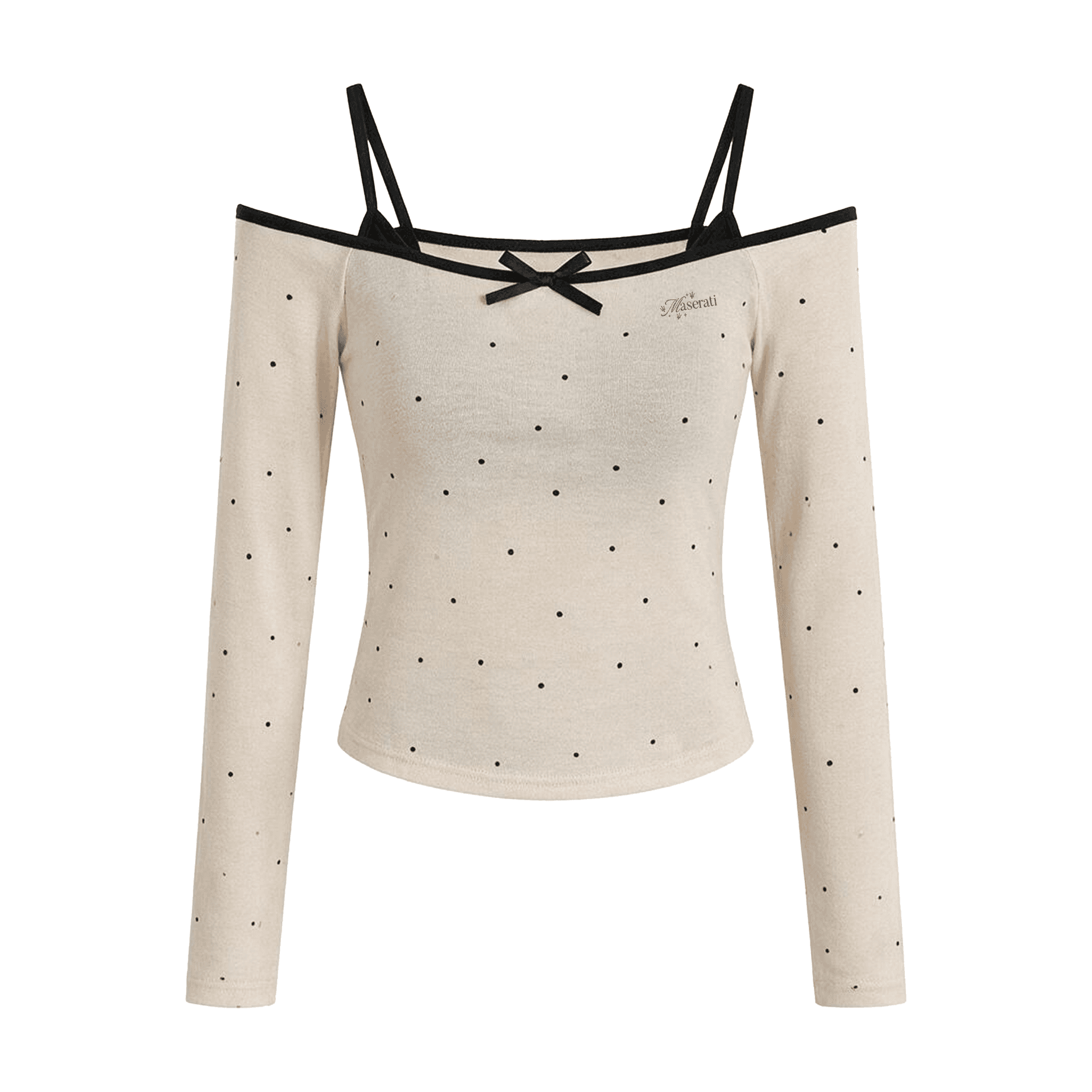 Футболка Maserati Polka Dot Женские T-рубашки - изображение 1
