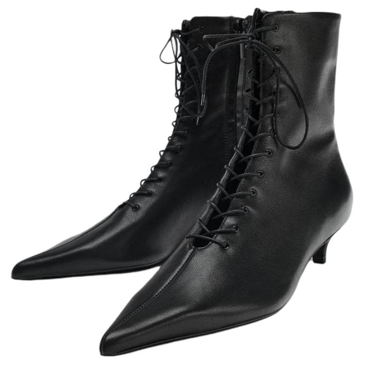 Сапоги zara Ботильоны Черный Женские - изображение 3