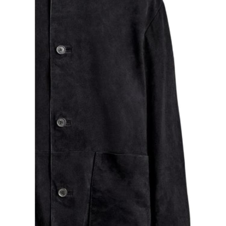 Кожаная куртки zara Морской синий Мужской Кожаные куртки - изображение 3