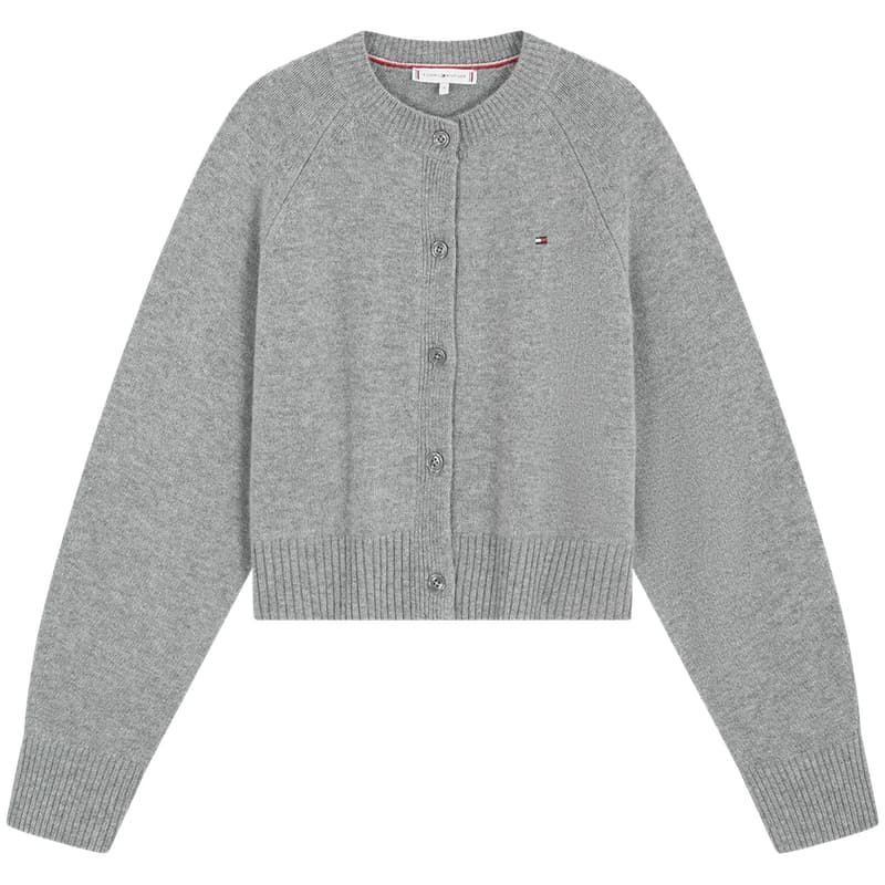 Кардиган Tommy Hilfiger Серый P03 Женские Свитера - изображение 1