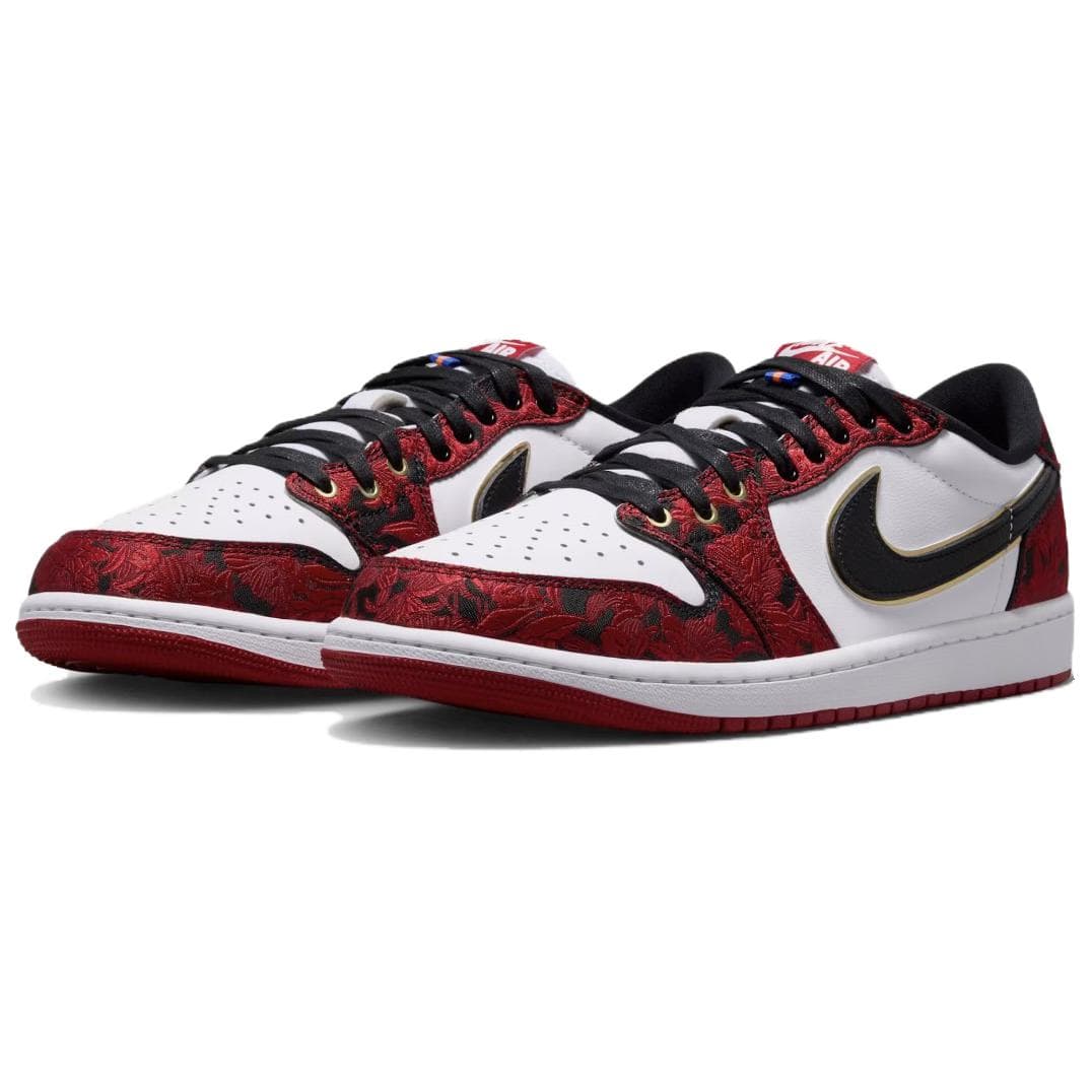 Ретро баскетбольные кроссовки Jordan Air Jordan 1 Ретро-баскетбольные кроссовки Low Топ Черный Красный Унисекс - изображение 3