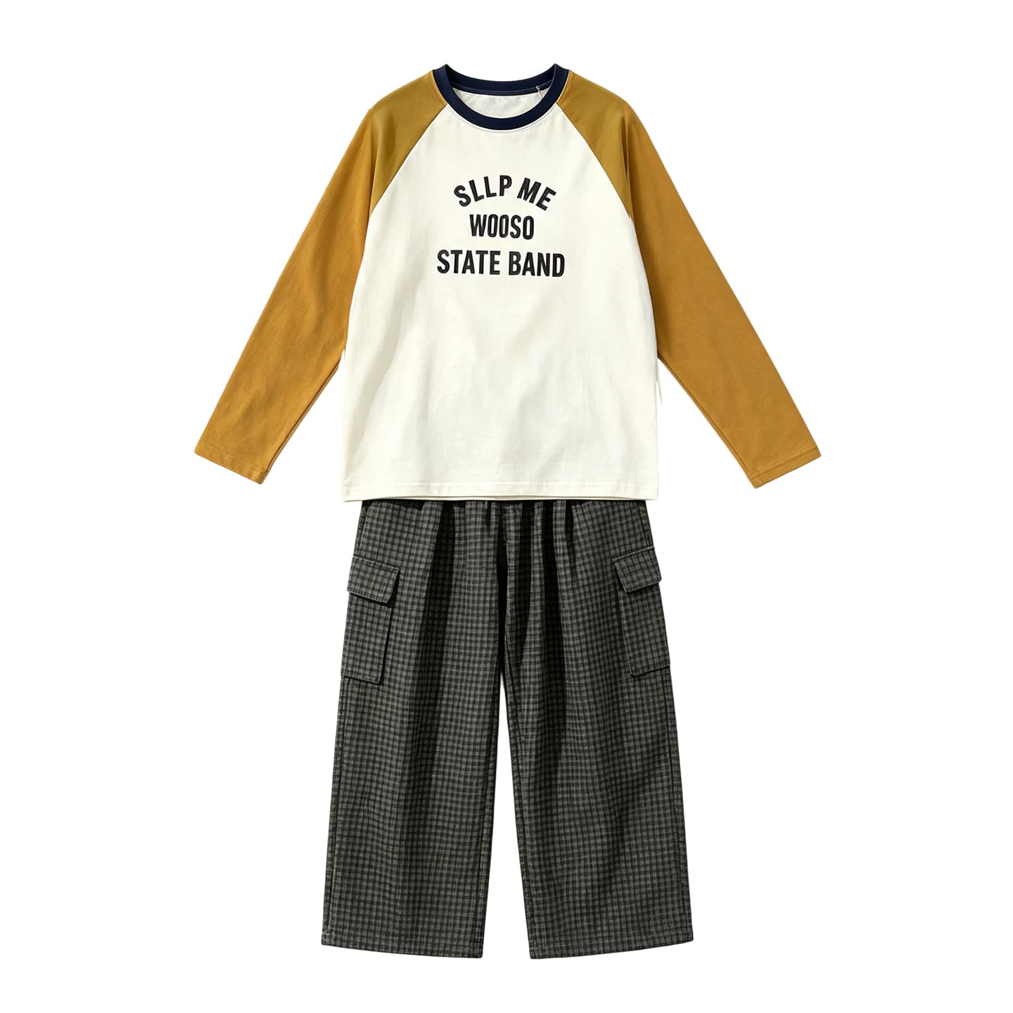 SHIBU 99996 Топ+Штаны Kids Повседневный Спортивный Костюм Комплекты - изображение 1
